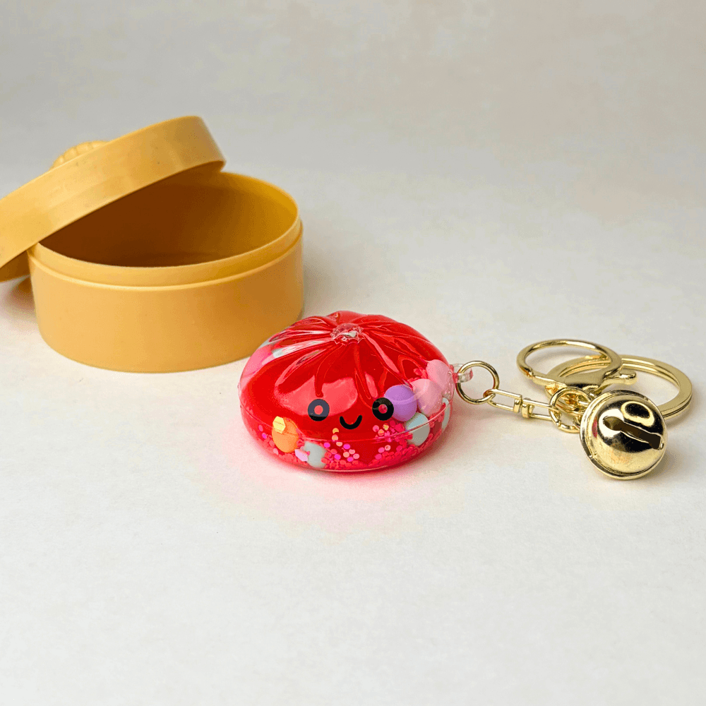 Mystery Dumpling Keychain - Hard shell not squeezable