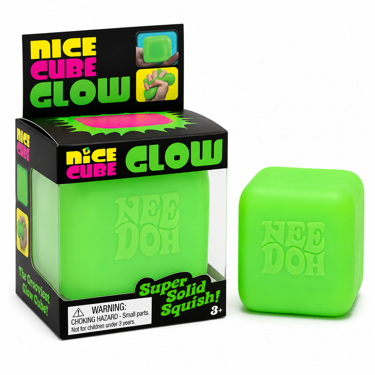 Glow in the Dark Nice Cube Squishy Toy