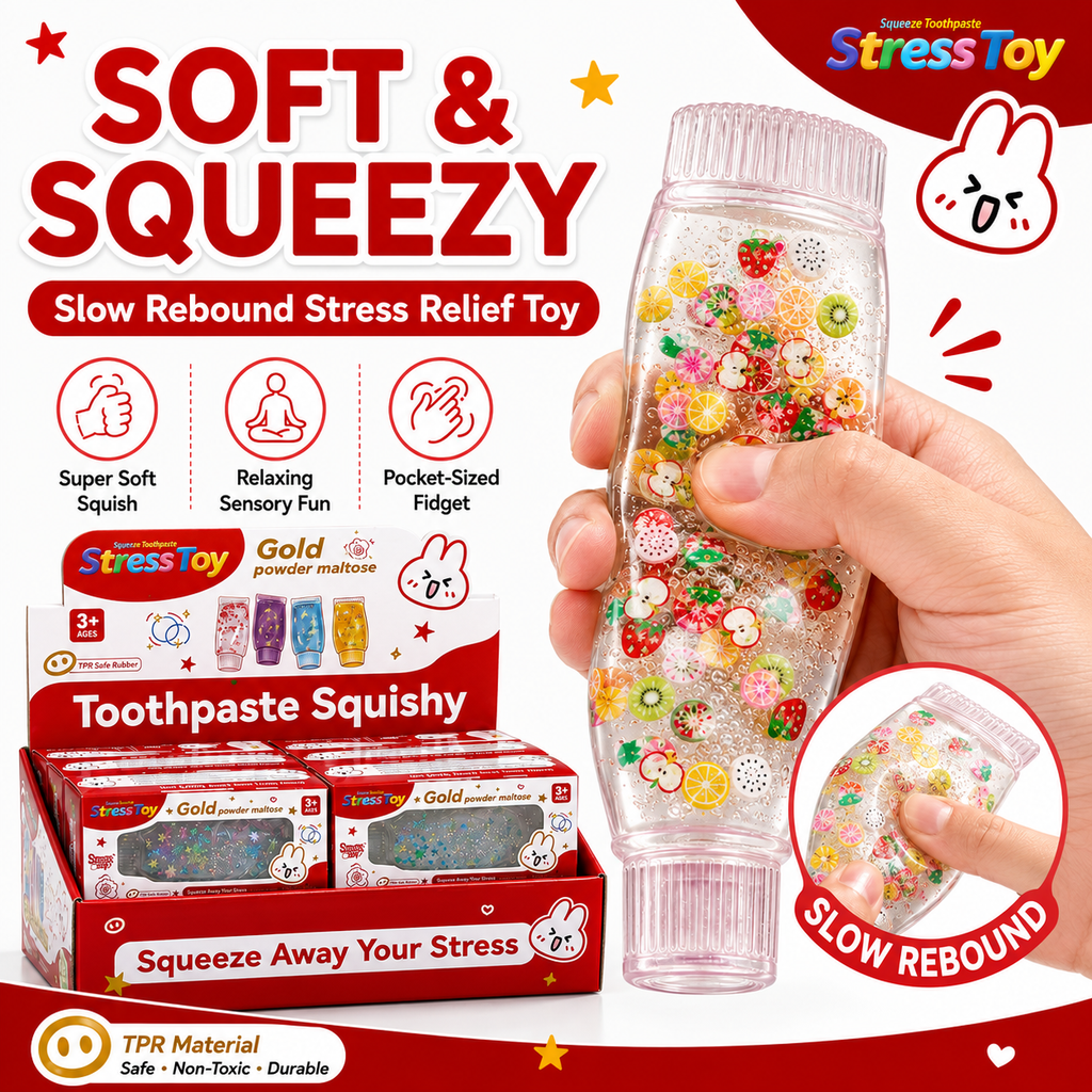 Toothpaste Squishy Toy for Stress Relief