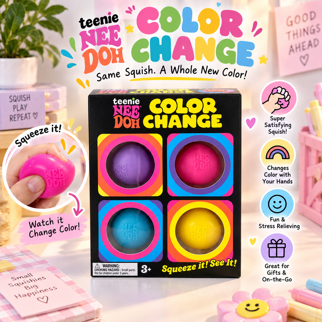 Color Changing 4-Ball Set Squeeze Toy