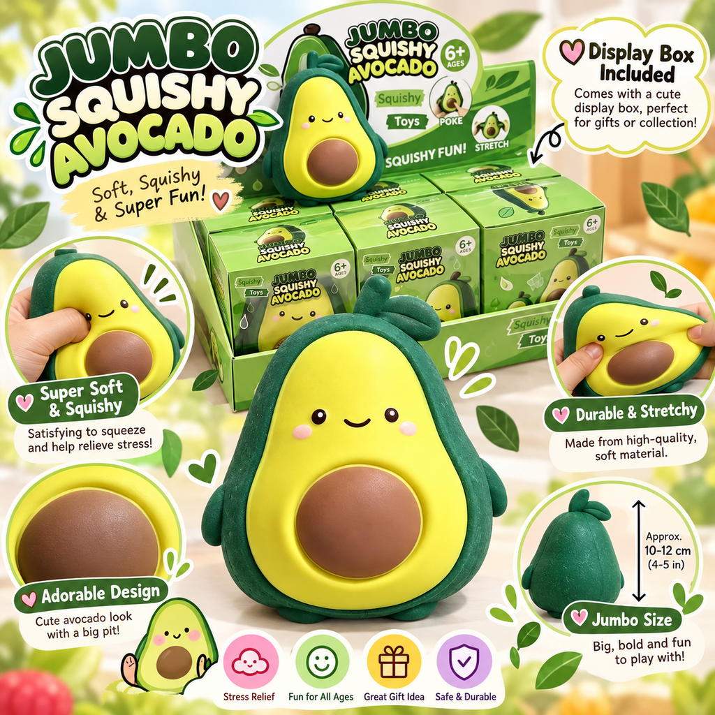 Avocado Squishy Toy – Soft Slow Rising