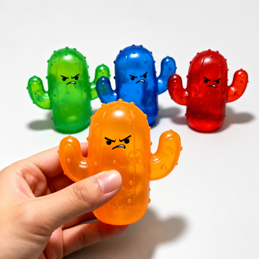 Cute Angry Cactus Squishy Toy