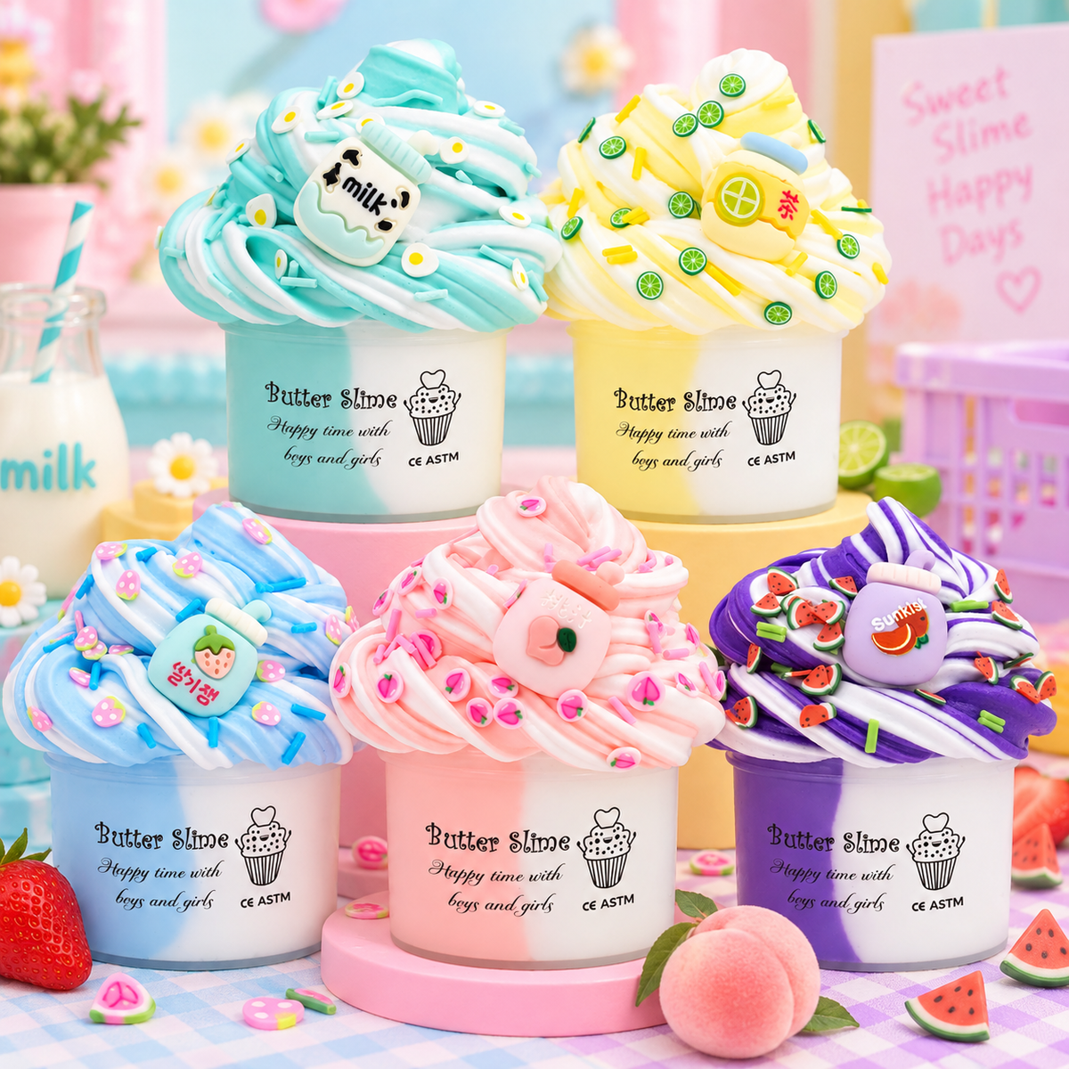Creamy Swirl Butter Slime
