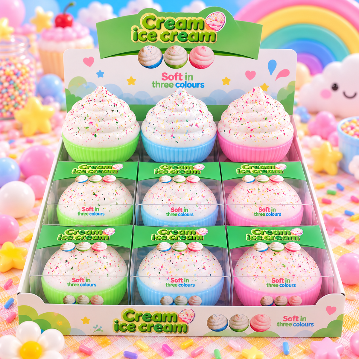 Cute Ice Cream Squishy Toy