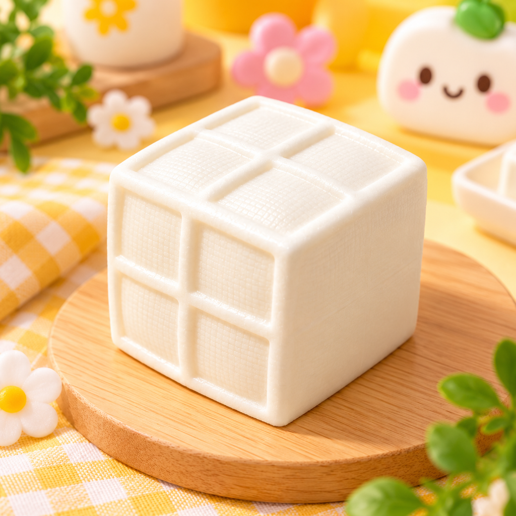 Tofu Block Squishy Toy