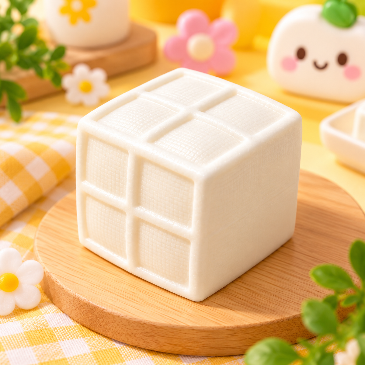 Tofu Block Squishy Toy