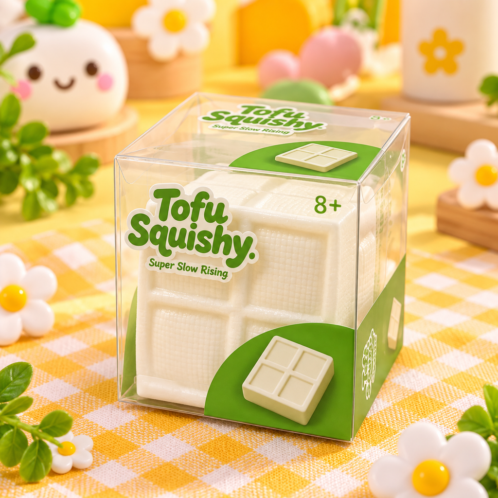 Tofu Block Squishy Toy