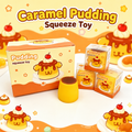 Caramel Pudding Squishy Toy