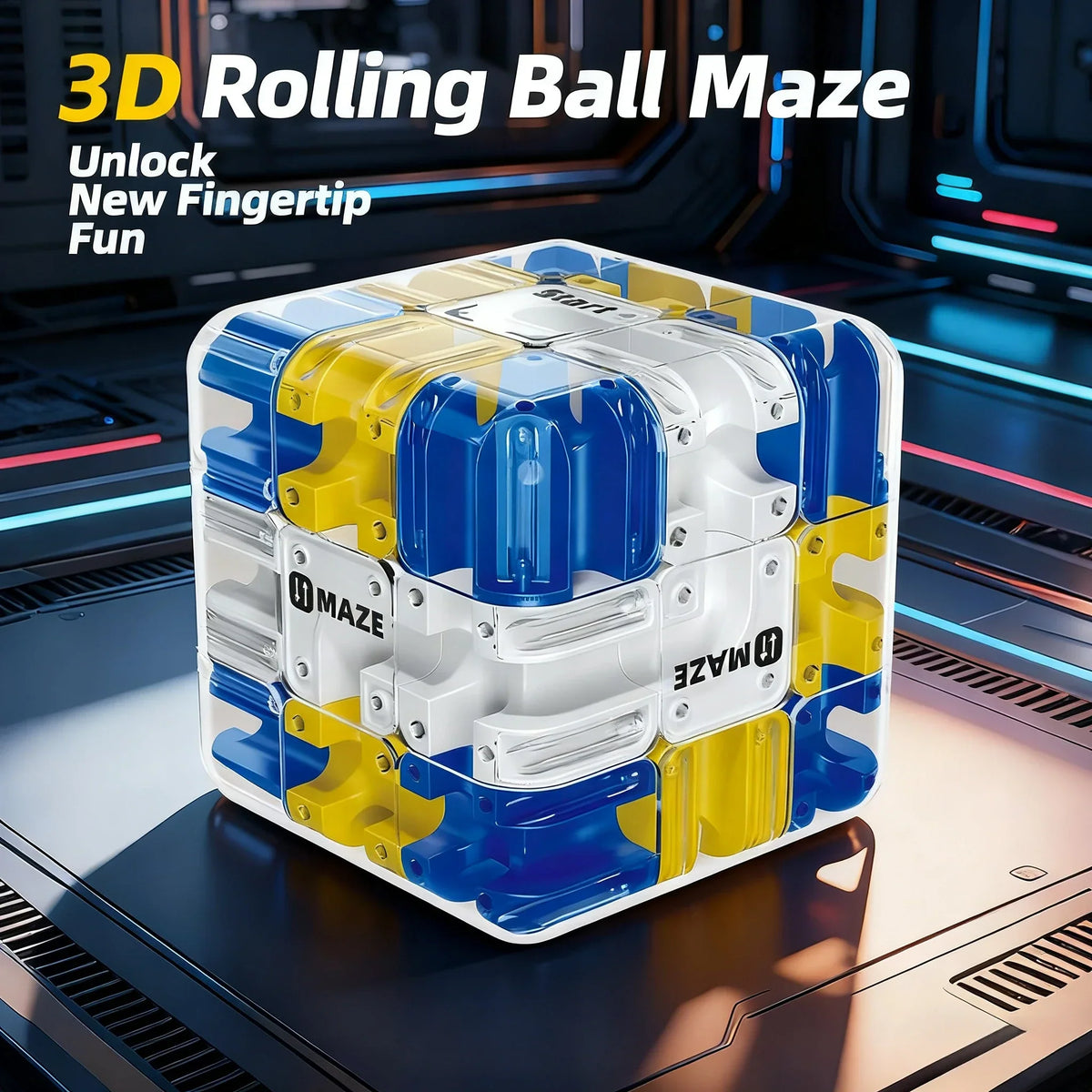 3D Puzzle Ball Labyrinth Challenge