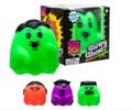 NeeDoh Glow in the Dark Glowwy Ghost Squishy – 3.5" Halloween Stress Ball Fidget Toy