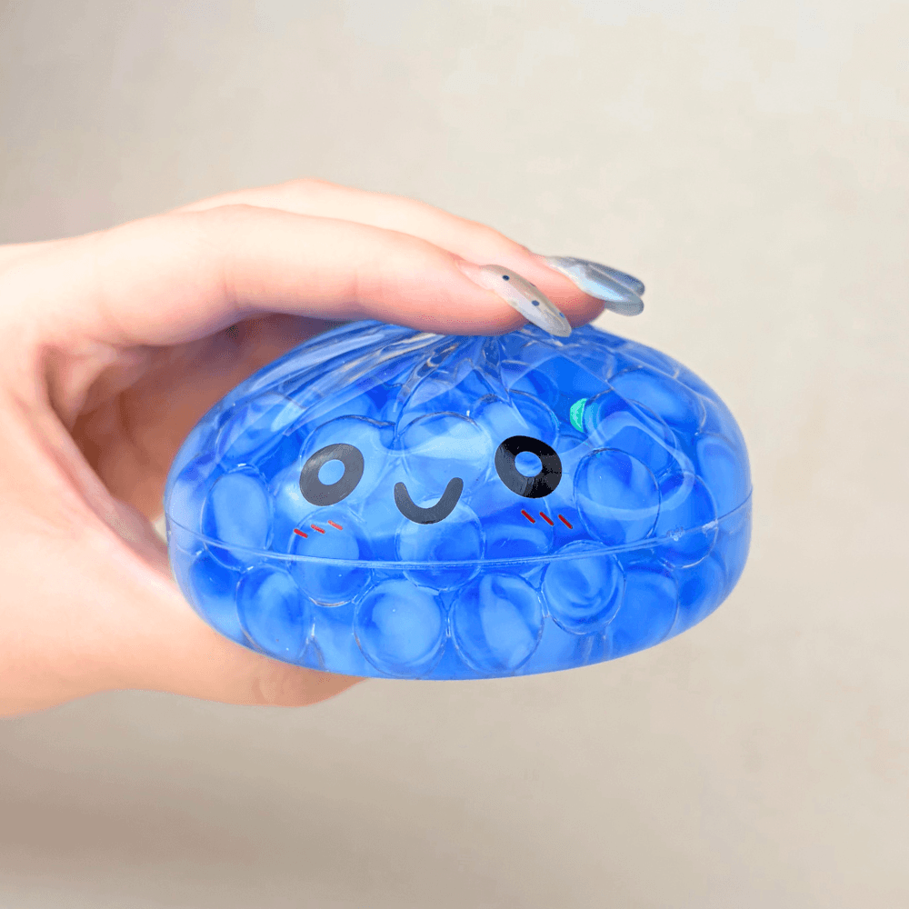 Mystery Color Dumpling Toy - Acrylic Hard Shell, Non-Squeezabl