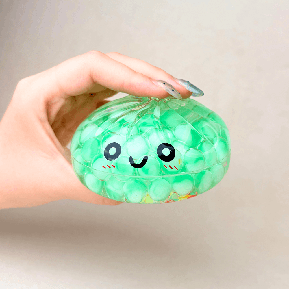 Mystery Color Dumpling Toy - Acrylic Hard Shell, Non-Squeezabl