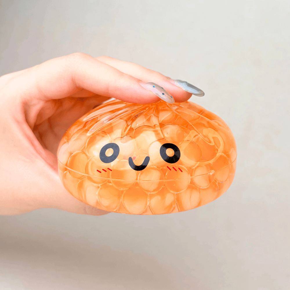 Mystery Color Dumpling Toy - Acrylic Hard Shell, Non-Squeezabl