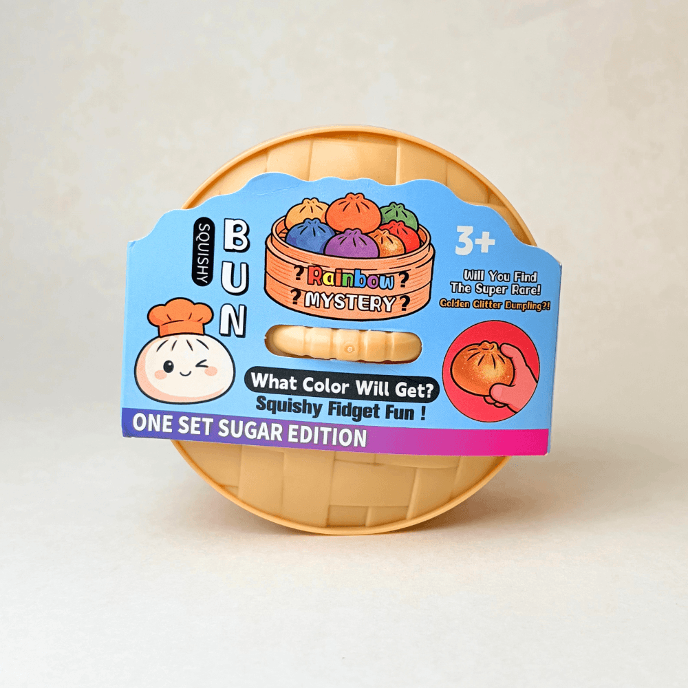 Mystery Color Dumpling Toy - Acrylic Hard Shell, Non-Squeezabl