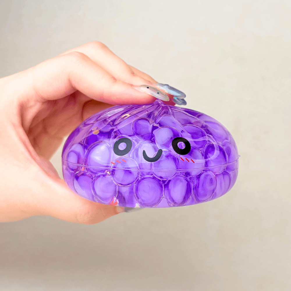 Mystery Color Dumpling Toy - Acrylic Hard Shell, Non-Squeezabl