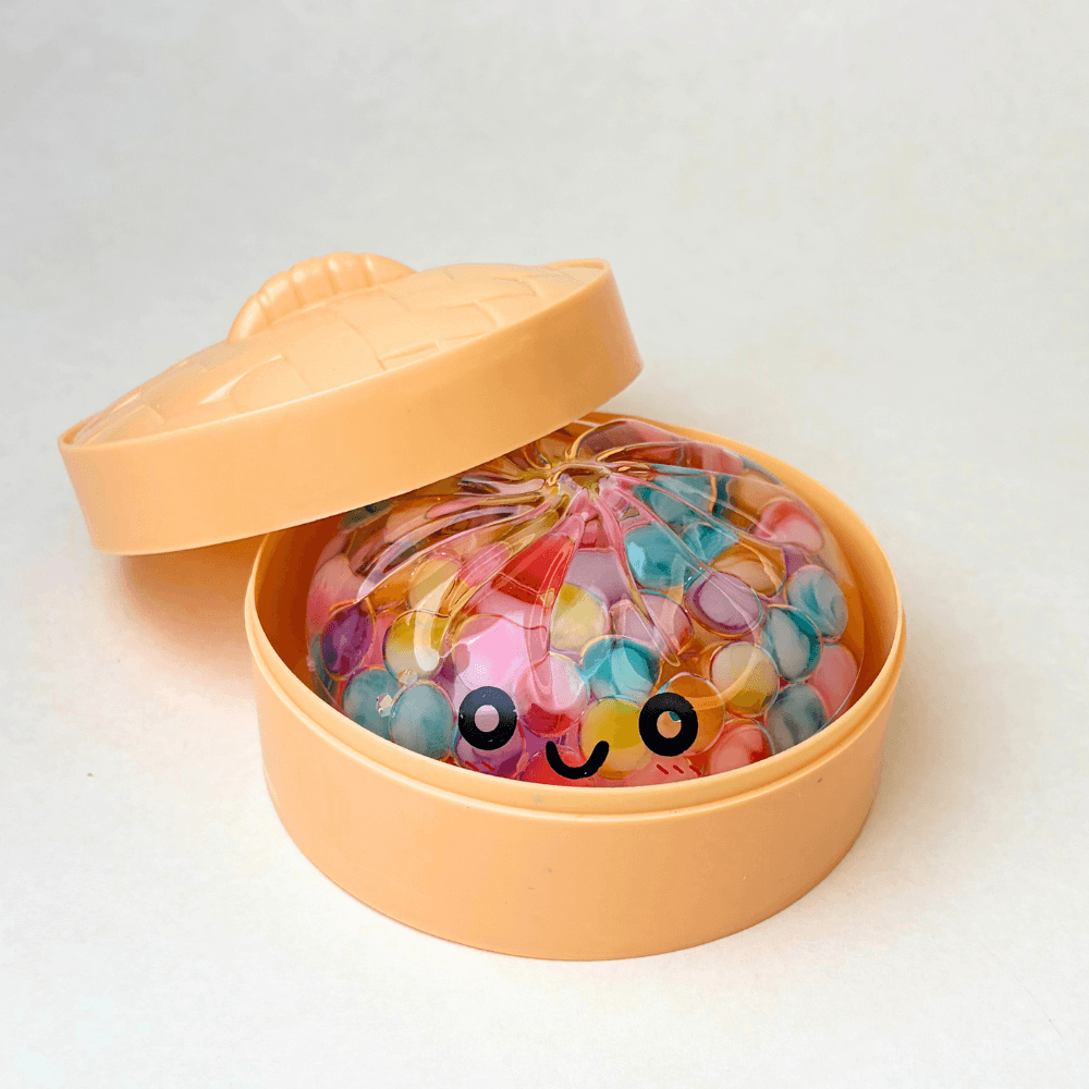 Mystery Color Dumpling Toy - Acrylic Hard Shell, Non-Squeezabl