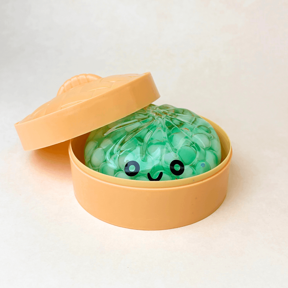Mystery Color Dumpling Toy - Acrylic Hard Shell, Non-Squeezabl