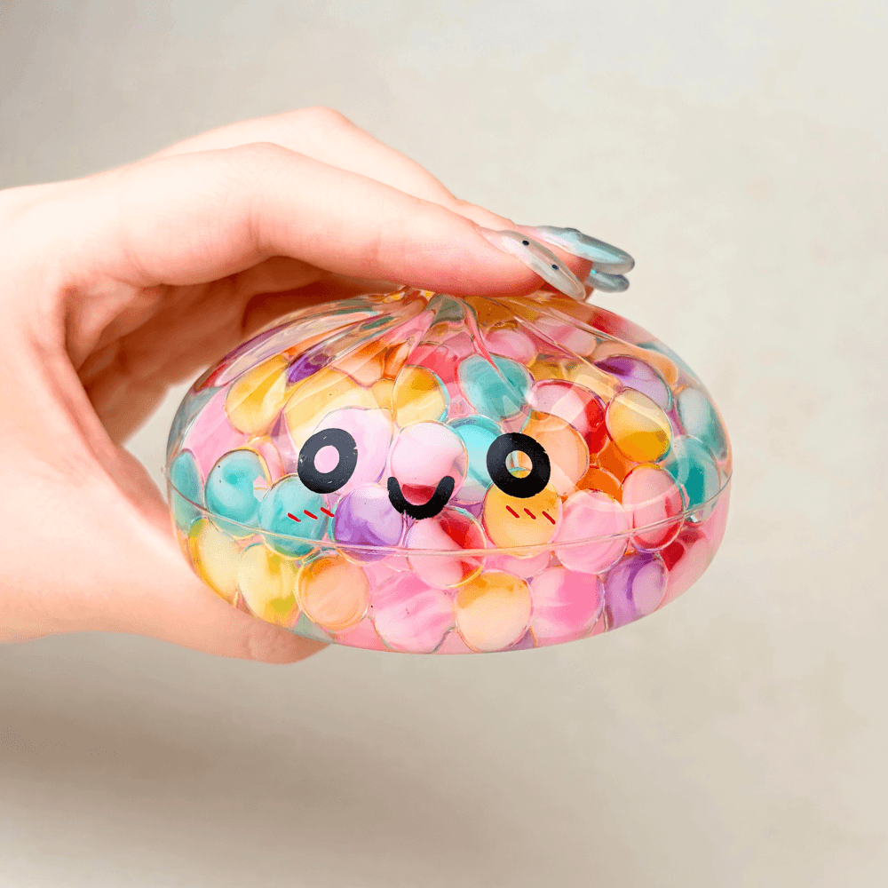 Mystery Color Dumpling Toy - Acrylic Hard Shell, Non-Squeezabl