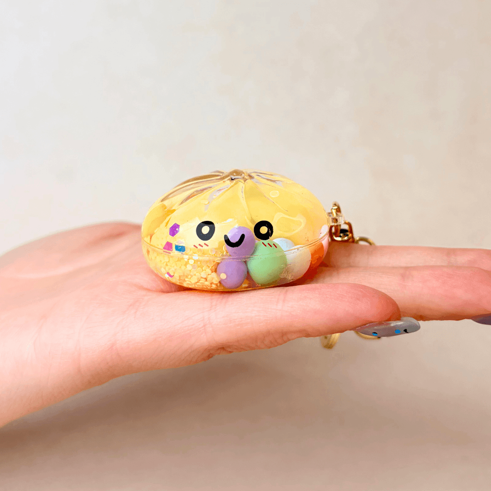 Mystery Dumpling Keychain - Hard shell not squeezable