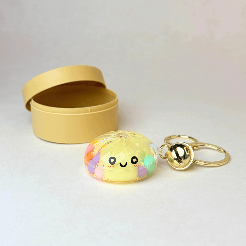 Mystery Dumpling Keychain - Hard shell not squeezable