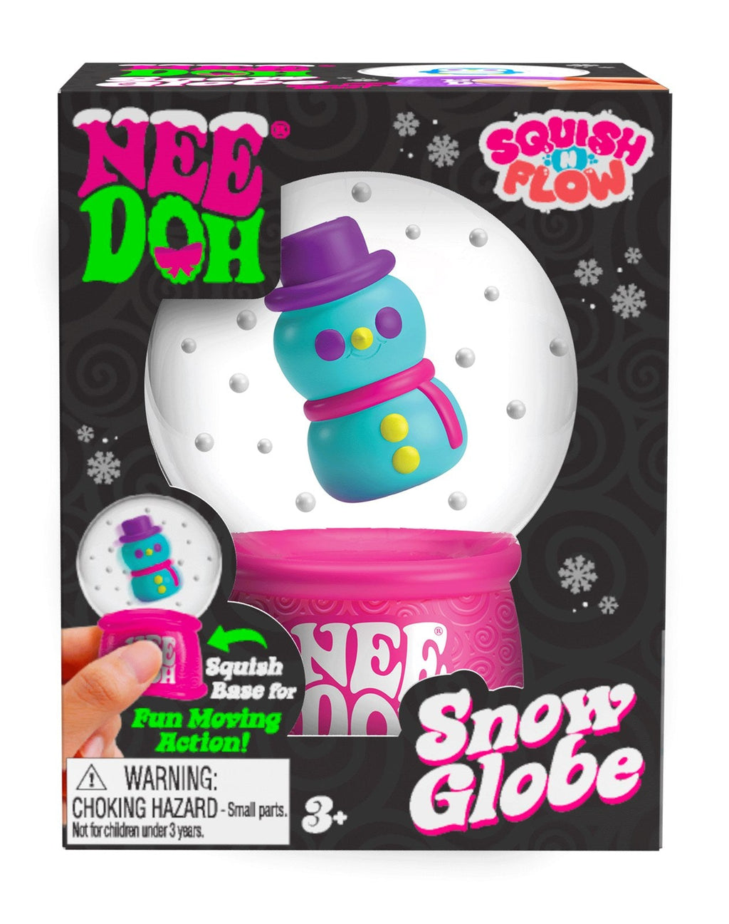NeeDoh Squish N Flow Snow Globe