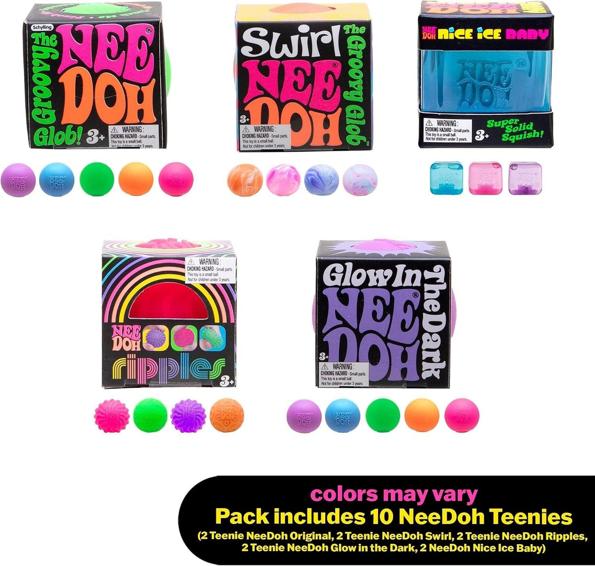 Teenie NeeDoh 10-Pack